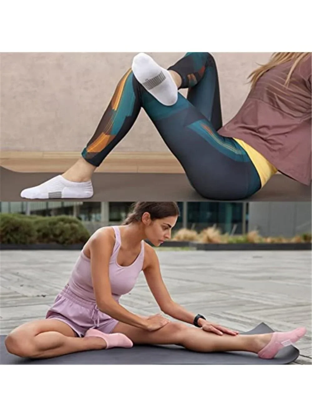 No Show Socks Womens, Invisible Cushioned Low Cotton 4-8 Pairs
